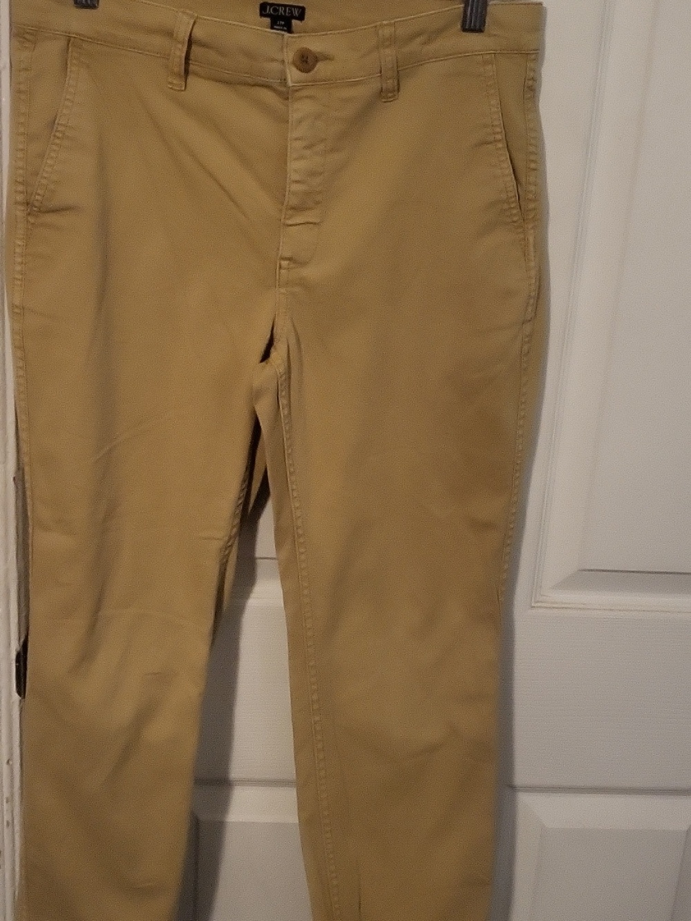 J. Crew Cropped Pants in Khaki - Classic Slim Fit